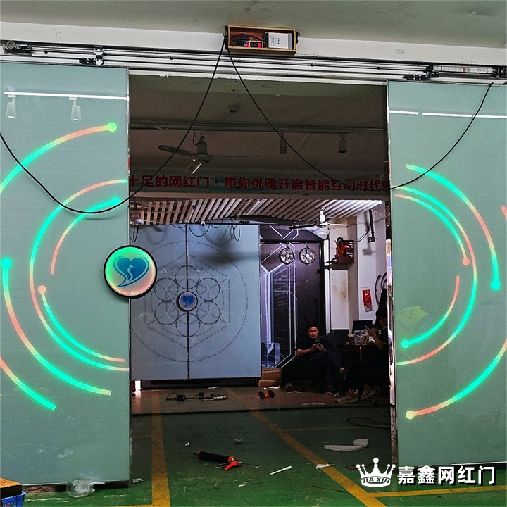 网红科技感应门
